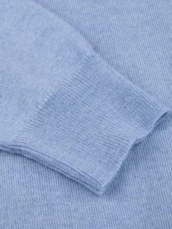 Pullover Knitted Crew Neck With Patch Merino Wool