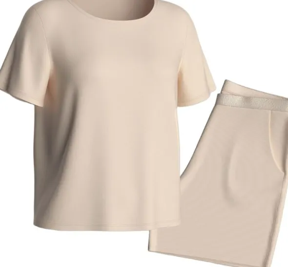 Pyjama set with elastic waistband