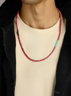 Red Jasper Heishi Necklace