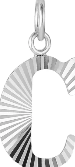 Reflection Letters, gold-plated sterling silver-C