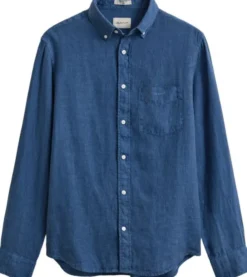 REG GMNT DYED LINEN SHIRT