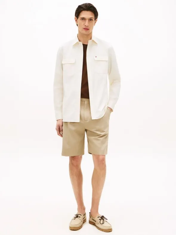 Regular Fit Brushed Twill Overshirt