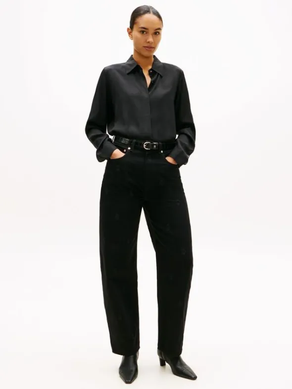Regular Fit Concealed Placket Twill Shirt