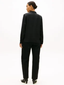 Regular Fit Concealed Placket Twill Shirt
