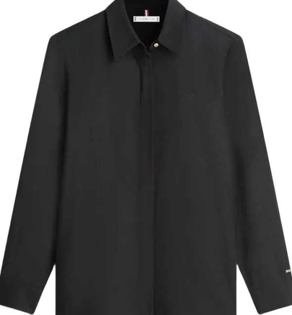 Regular Fit Concealed Placket Twill Shirt