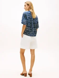Relaxed Fit Pure Linen Short Sleeve Shirt