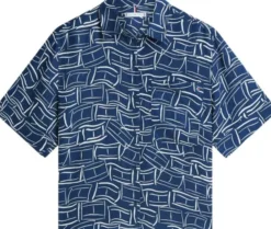 Relaxed Fit Pure Linen Short Sleeve Shirt