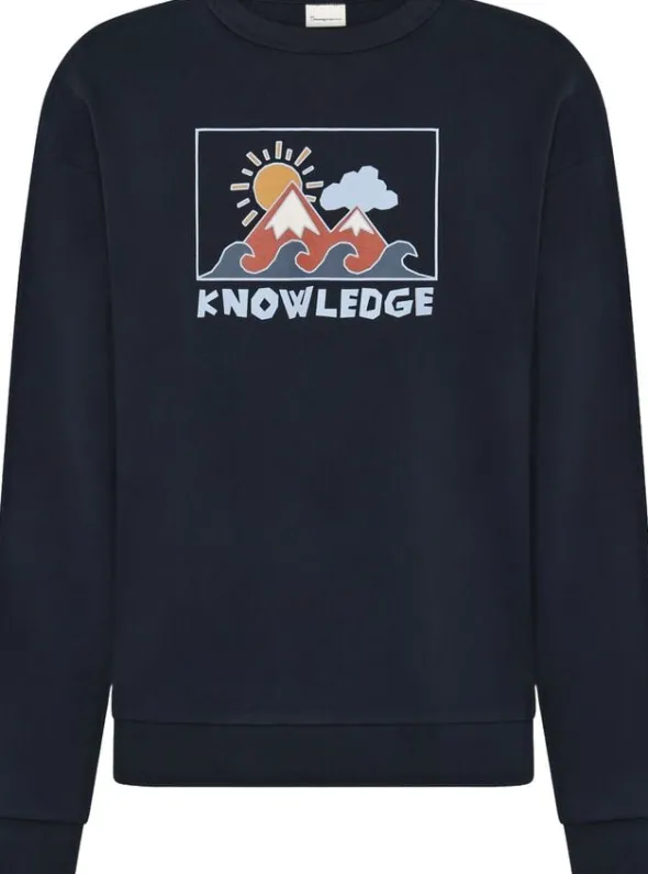 Relaxed printed crew neck