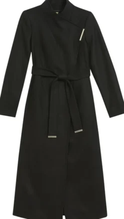 ROSELL Long Length Wool Wrap Coat