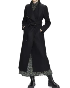 ROSELL Long Length Wool Wrap Coat