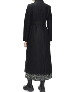 ROSELL Long Length Wool Wrap Coat