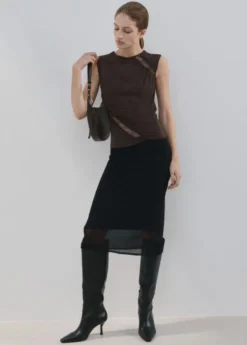 Ruched fitted top
