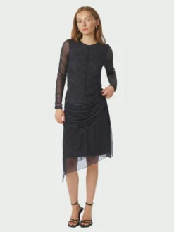 Saffron Check Mesh Skirt