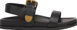 SALMAGI - ADJUSTABLE LEATHER SANDAL W/HEEL STRAP