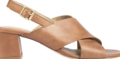 Sandal med blokhæl