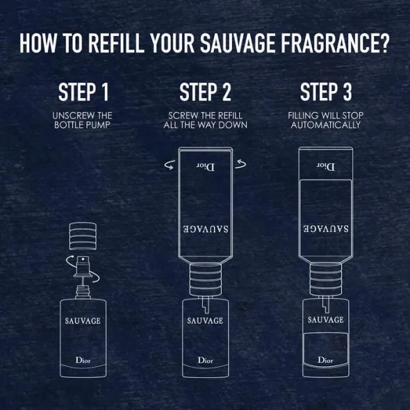 Sauvage Parfum Refill 300ML