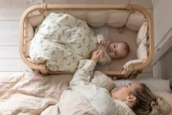 Sebra Bedside Crib, Wooden Edition