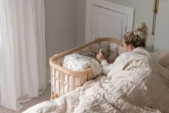 Sebra Bedside Crib, Wooden Edition