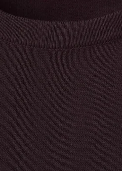 Short-sleeved knitted sweater