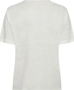 Short-sleeved linen t-shirt