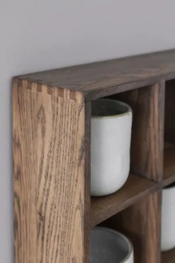 SHOWCASE set box, oak dark oiled
