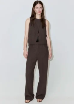 Side-tie batiste top