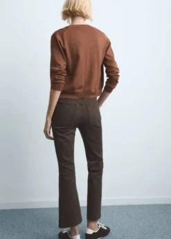 Sienna flared cropped cotton jeans