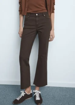 Sienna flared cropped cotton jeans