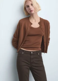 Sienna flared cropped cotton jeans