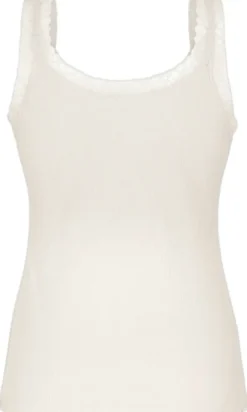 Singlet Rib Jersey Lace