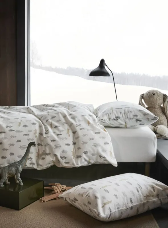 Skovtur baby sengesæt dæmpet brun