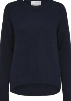 SLFLULU LS ALPACA BLEND KNIT O-NECK B NOOS