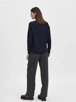 SLFLULU LS ALPACA BLEND KNIT O-NECK B NOOS