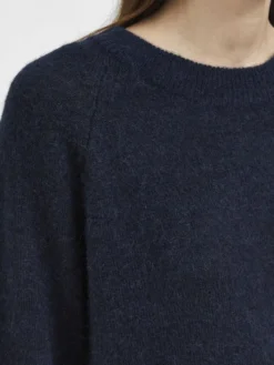 SLFLULU LS ALPACA BLEND KNIT O-NECK B NOOS