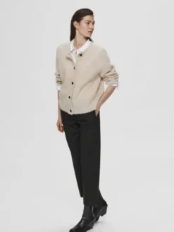 SLFLULU LS ALPACA BLEND KNIT SHORT CARDIGAN NOOS