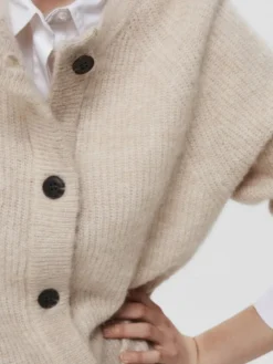 SLFLULU LS ALPACA BLEND KNIT SHORT CARDIGAN NOOS