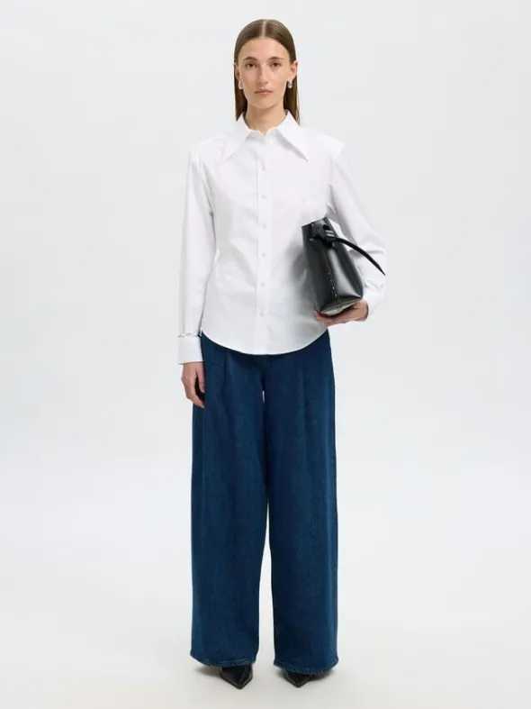 SLFNICOLINA SLIM LS SHIRT B