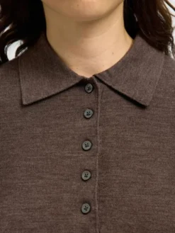 SLFTHEA LS KNIT 100% MERINO COLLAR NECK