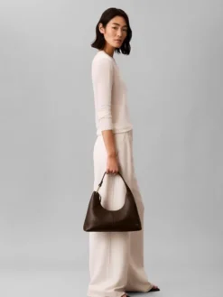 SLOUCHY LEATHER SHOULDER BAG