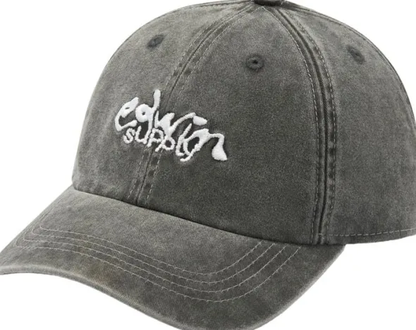 Soft Washed 6 Panel Cap - Black