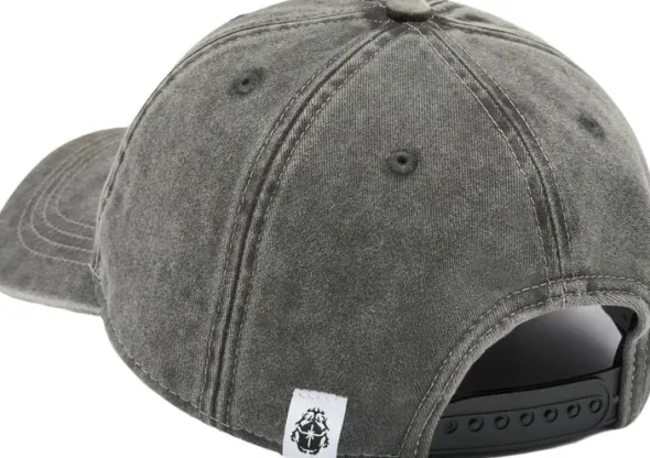 Soft Washed 6 Panel Cap - Black
