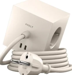 Square 1 - USB-C - 1,8m F EU - Nomad Sand