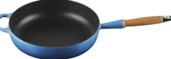 Stegepande m/træht 28cm Azure Blue