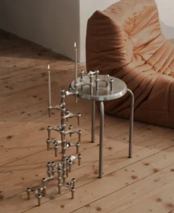 STOFF Nagel ljusstake krom
