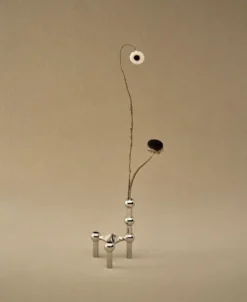 STOFF Nagel ljusstake krom