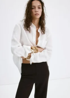 Straight knitted trousers