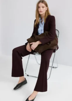 Straight-fit suit trousers