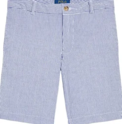 Stretch Cotton Seersucker Short