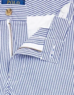 Stretch Cotton Seersucker Short