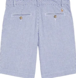 Stretch Cotton Seersucker Short